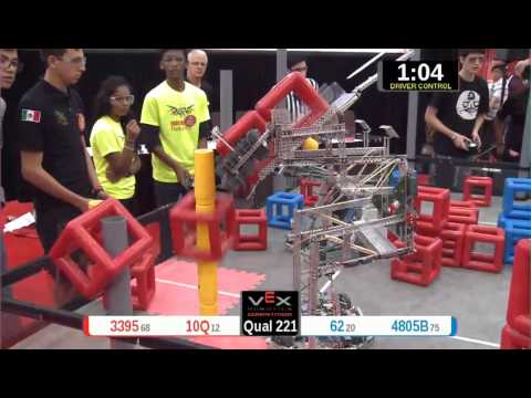 2015 VRC Arts Q221 - 3395 10Q vs 62 4805B - 68 to 26 - VEX Worlds 2015 - Arts Division