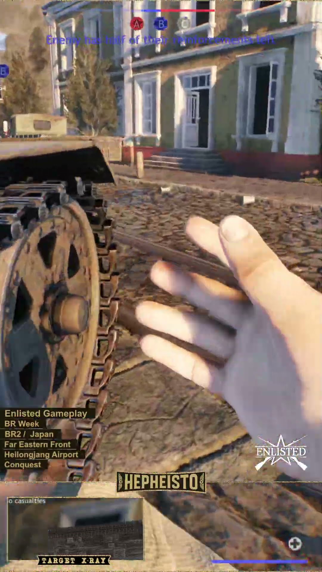 Driver eliminates Tank T-28E with TNT Charge