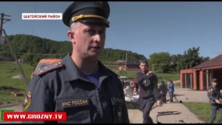 Шатойский район возвращается к привычной жизни после оползней, вызванных дождями.