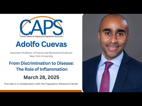 Adolfo Cuevas, Assistant Professor, New York University, CAPS Speaker March 28, 2025