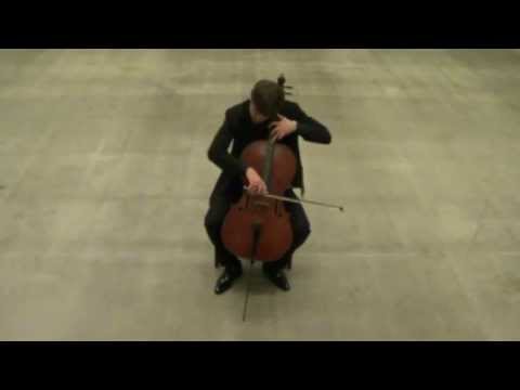 Michel van der Aa: 'Oog' for cello and soundtrack - played by Örs Köszeghy