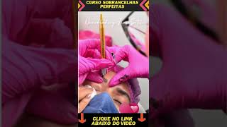 curso design de sobrancelhas design de sobrancelha sem mistrio #shorts