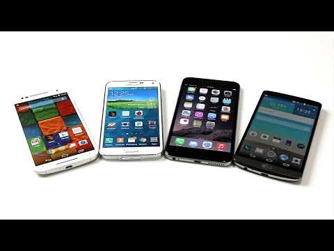Apple iPhone 6 Plus vs. Galaxy S5, Moto X 2014 and LG G3