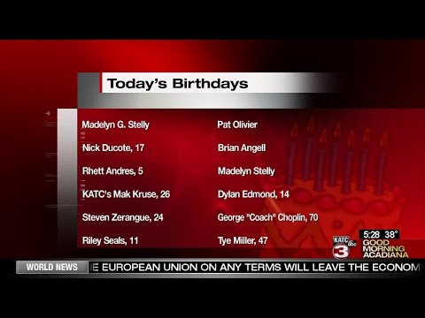 GMA Birthdays 11/28/2018