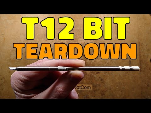 Inside a modern T12 style soldering iron element/bit