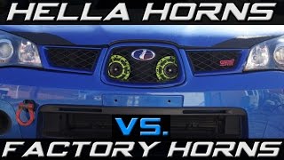 Hella Horns vs. Factory Horns | Sound Comparison