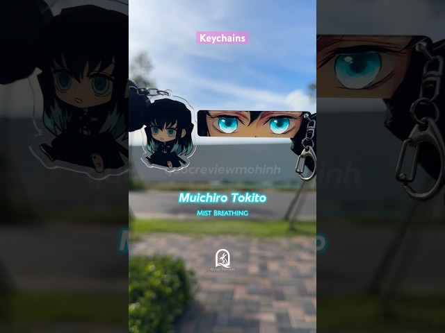 Vídeo relacionado con Demon Llavero Tanjiro, llavero, 2 llaveros de anime, colgantes de coche para bolsa de escuela, decoraciones lindas