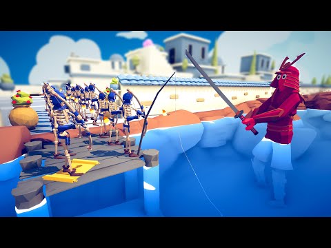 BATTLE OF SWIMPOOL - SAMURAI GIANT vs 20x EVERY UNIT 🌊🌴🌊 | Totally Accurate Battle Simulator TABS
