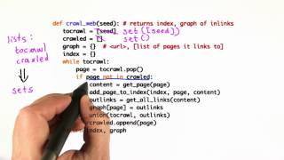 Improving Crawler - Intro to Computer Science