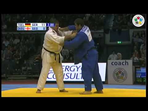 Judo 2012 GP Düsseldorf Andreas Tölzer (GER) -  Adam Okruashvili (GEO): Finale +100