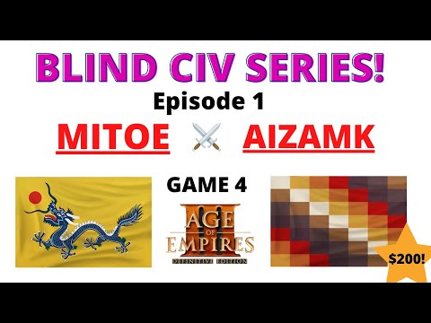 The AOE 3 DE Blind Civ Series! Episode 1 - Aizamk vs Mitoe - Game 4!