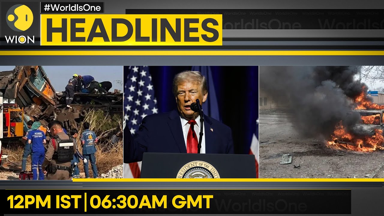 Ukrainian Drone Strike Kills 1 in Russia | Thailand: 22 Dead As Crane Falls On Train | HEADLINES