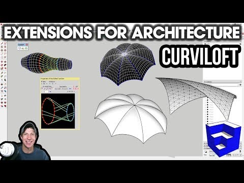 SketchUp Extensions FOR ARCHITECTURE - Amazing Skins with Curviloft!