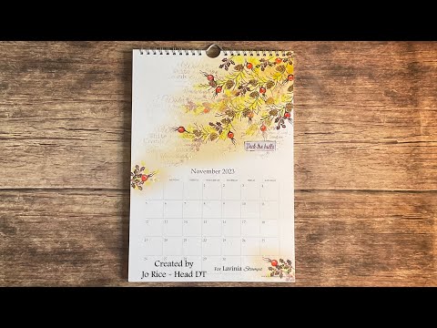 Mindful Monday with A Festive Fir Cone Design by Jo Rice #laviniastamps #calendar