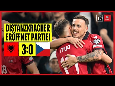 Rot-Schwarz bleibt deutlich Tabellenführer: Albanien - Tschechien | UEFA European Qualifiers | DAZN