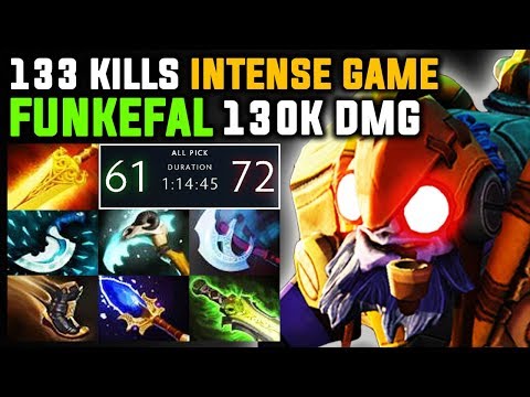 Omg! The Most Epic Intense Game Of Funkefal Tinker Ever 130k Dmg Crazy Close Game Dota 2