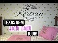 Best TEXAS A M UNIVERSITY DORM ROOM TOUR , Video Kate Spade Deco Dot Bedding most searching!