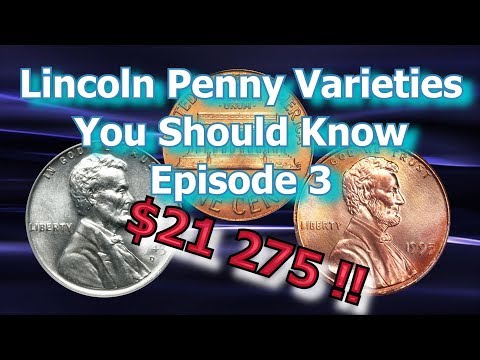 Rare Lincoln Penny Varieties, You Should Know and How Much They Are Worth Ep 3 - 1960, 1995, 1943