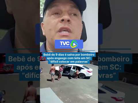 Bebê de 9 meses é salva por bombeiros em Palma Sola/SC