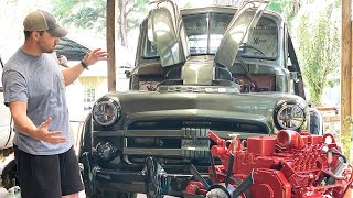 ENGINE SWAP TIME!! 1951 Dodge Truck Gets NEW ENGINE!!