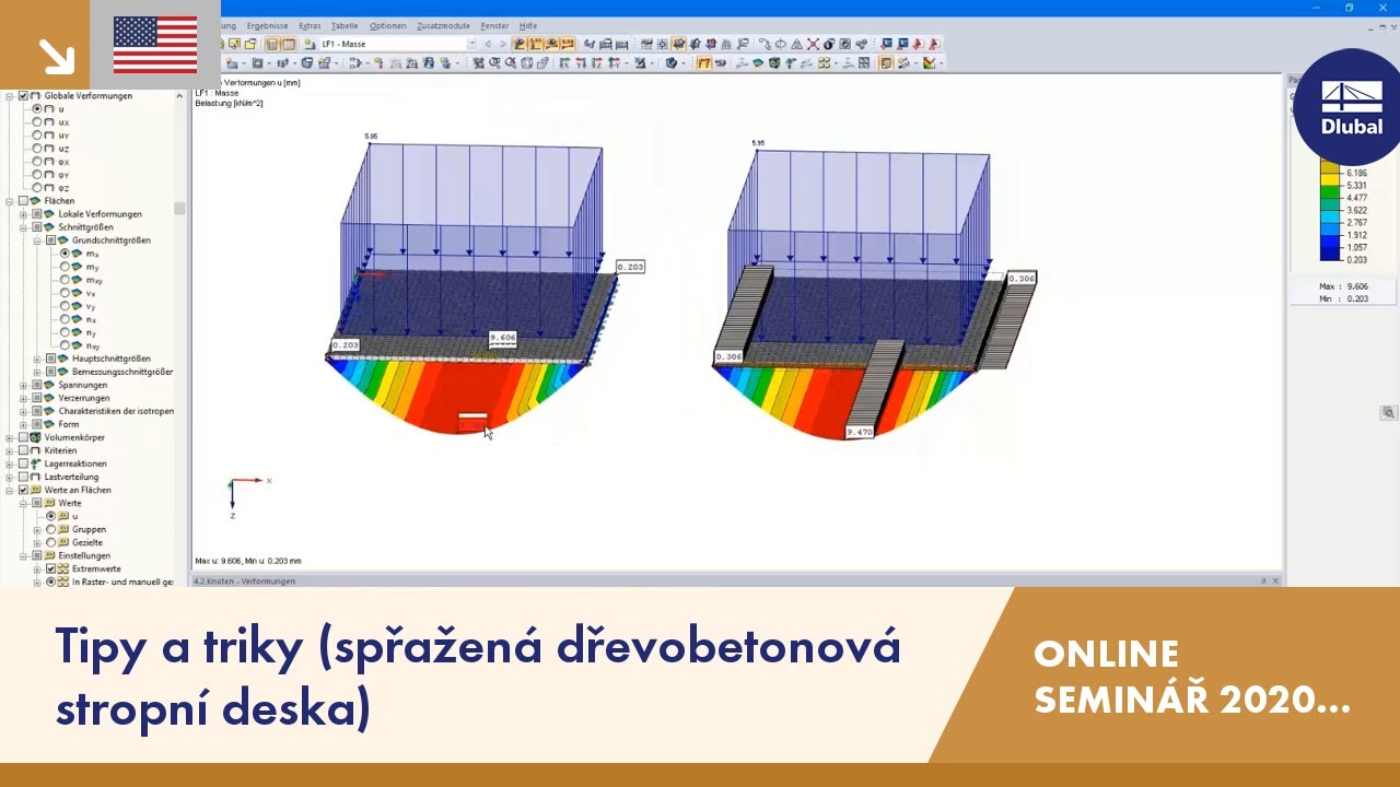 Tipy a triky (spřažená dřevobetonová stropní deska) | RFEM | Online seminář | 15.12.2020 | 4/4