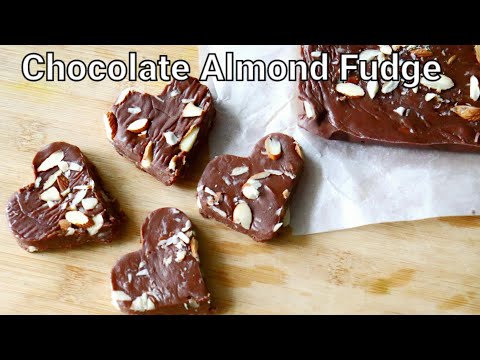 easy chocolate almond fudge recipe | ಚಾಕೊಲೇಟ್ ಬಾದಾಮ್ ಫಡ್ಜ್ | easy and quick chocolate recipe |