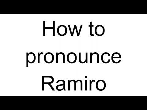 How to Pronounce Ramiro (Spanish)
