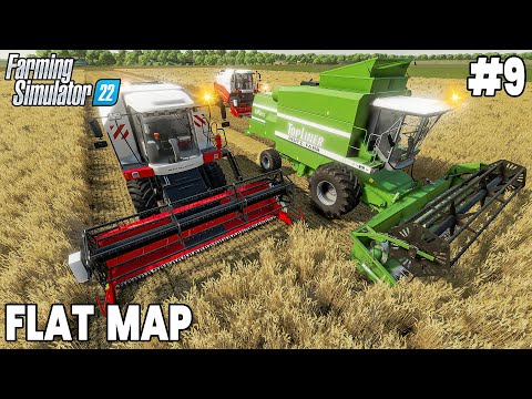 Harvesting 5Ha of Wheat, Barley and Canola - Farming Simulator 22 Timelapse