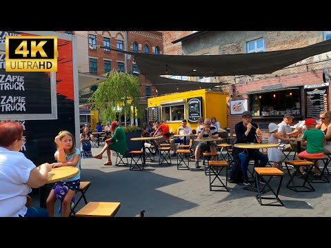 [4K] Krakow Jewish Quarter - Tourist attractions in Krakow - Krakow Kazimierz - Summer Krakow