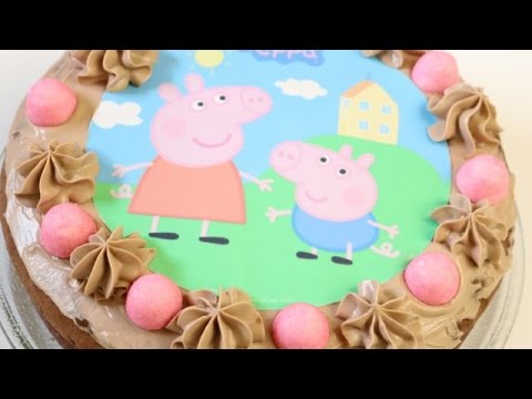 GATEAU PEPPA PIG AU NUTELLA FACILE  (CUISINERAPIDE)