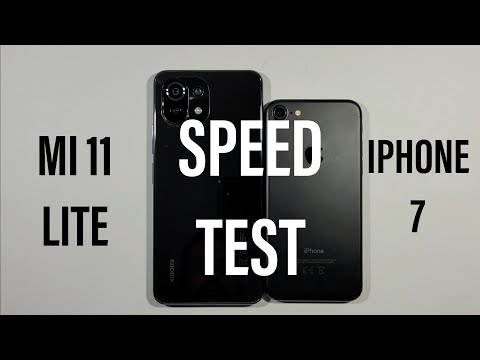 Xiaomi Mi 11 Lite vs Iphone 7 Speed Test