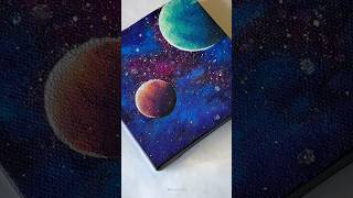 Galaxy painting technique 😱😳 #shorts #craft #art #drawing #satisfying