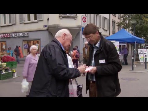 Ausschnitt DOK-Film  “Die Macht des Volkes”: Unterschriftensammlung Selbstbestimmungsinitiative