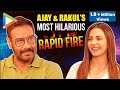 LOL Ajay Devgn Rakul S CRAZY Rapid Fire On Akshay Kumar Saif Kareena Live In Casanova