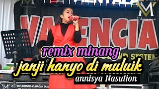 Download lagu Minang remix_janji hanyo di muluik fauzana cover||annisya Nasution orgen tunggal KN7000 mp3