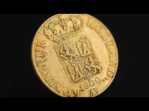 Coin, Netherlands, HOLLAND, Louis Napoleon, Ducat, 1809, Utrecht, EF(40-45)