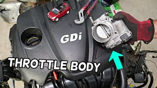 HYUNDAI TUCSON THROTTLE BODY REPLACEMENT REMOVAL LOCATION