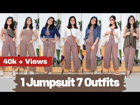 7 WAYS TO STYLE 1 JUMPSUIT | 1 JUMPSUIT 7 OUFITS |...