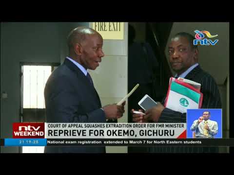 Court of appeal squashes extradition order for Okemo, Gichuru