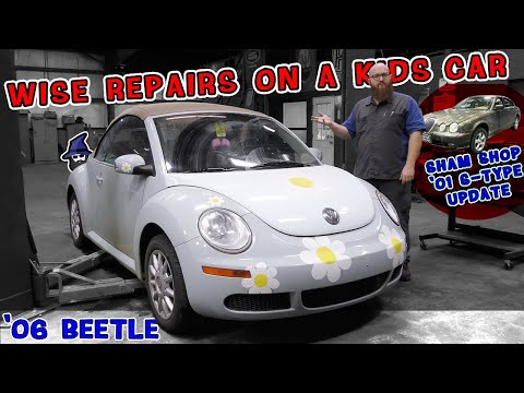 Great kids car, a 2006 VW Beetle! CAR WIZARD does some needed repairs to keep it safely on the road!
