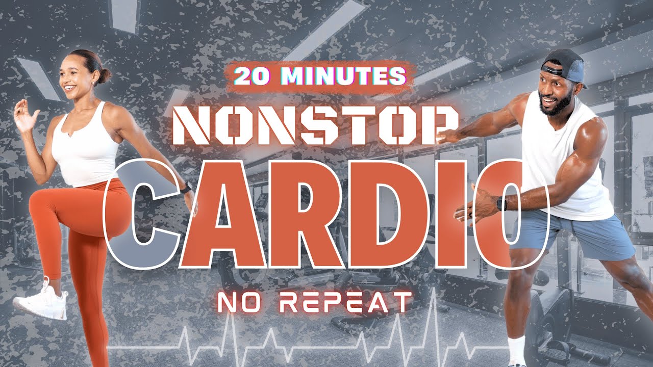 20 Minute Full-Body Non-Stop Cardio Workout [No Repeat/All Standing] - YouTube