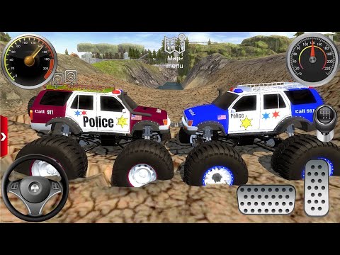 Police Monster Truck Offroad Driving - SUV Jeep Driver Simulator - Android / Ios Gameplay #1