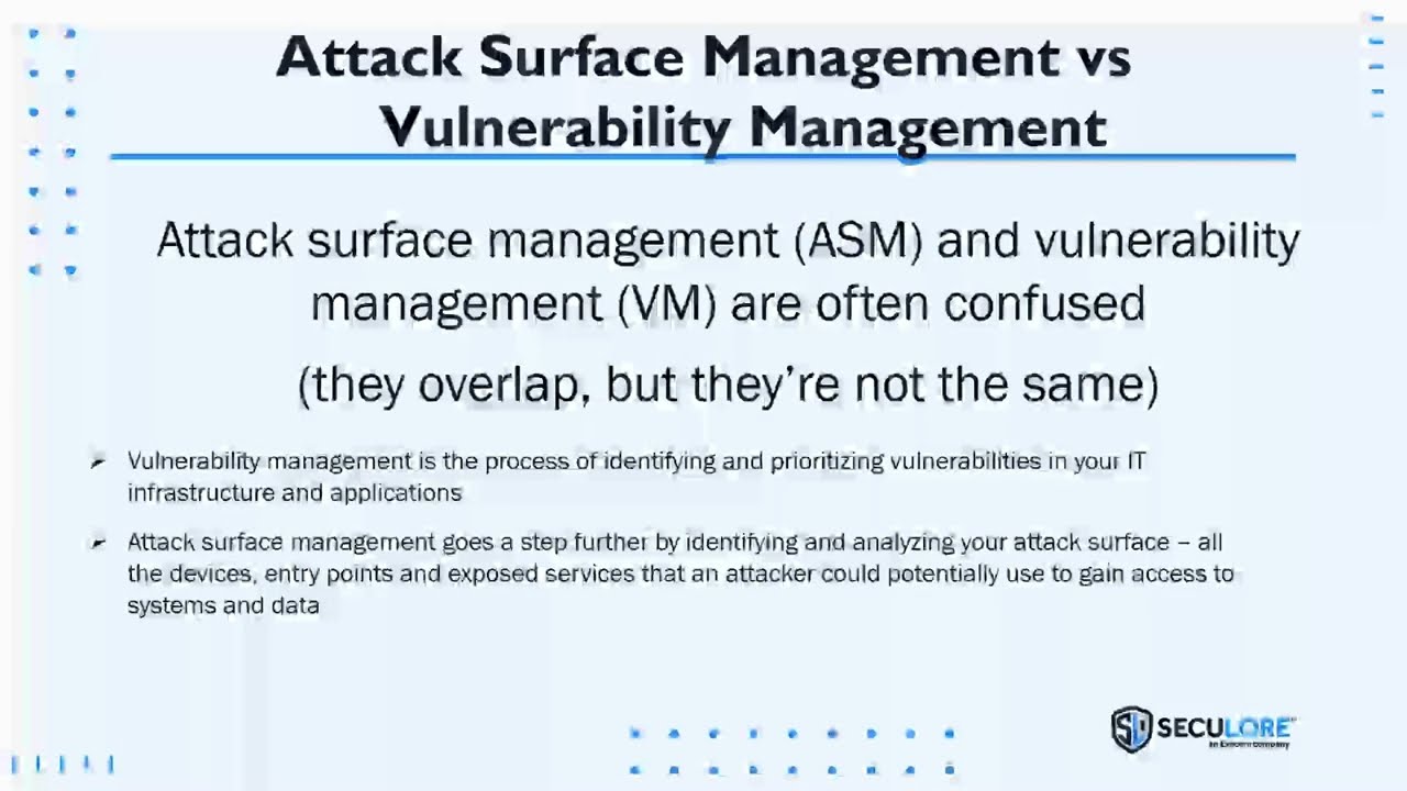 Attack Surface Management vs. Vulnerability Management: Addressing Attack Surface Management