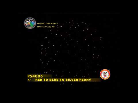 SA100PE18 - 4 INCH SHELL - WIZARD FIREWORKS - PS4006