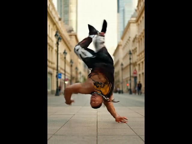 B-Boy Headspin 360 — Animated Hip-Hop Dance Short