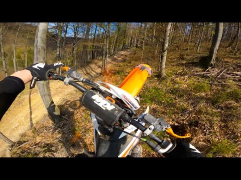 KTM SX250 POV WOODS RIDING