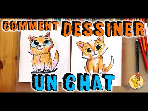 Comment dessiner un CHAT sur youtube | dessin pour enfant