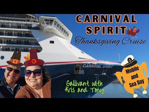 Thumbnail for We're on the Carnival Spirit for Thanksgiving! Cabin 4222 Tour, and Sea Day