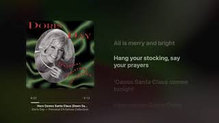 Here Comes Santa Claus Down Santa Claus Lane - Doris Day (with lyrics)