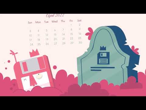 Beautiful April 2022 Calendar With All Festivals | April HD Calendar Video